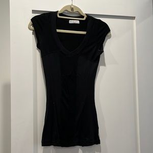 Rebecca beeson black v neck shirt